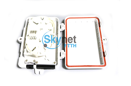 Caja de distribución de fibra óptica 4 puertos