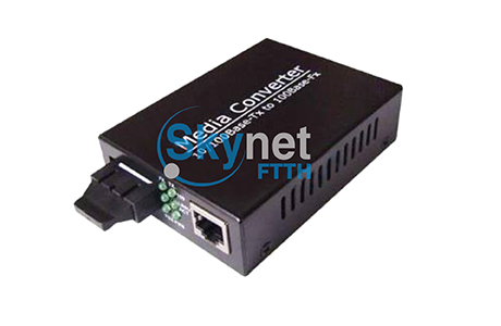 Convertidor de medios de fibra Ethernet UTP Gigabit SK 10/100/1000Base-T 0-120 km - Imagen 2